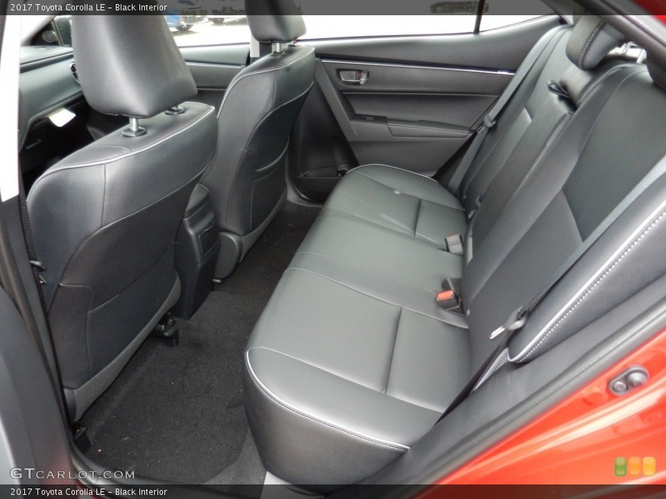 Black Interior Rear Seat for the 2017 Toyota Corolla LE #116100155