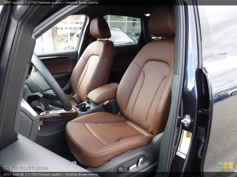 Chestnut Brown Interior Front Seat for the 2017 Audi Q5 2.0 TFSI Premium quattro #116101719