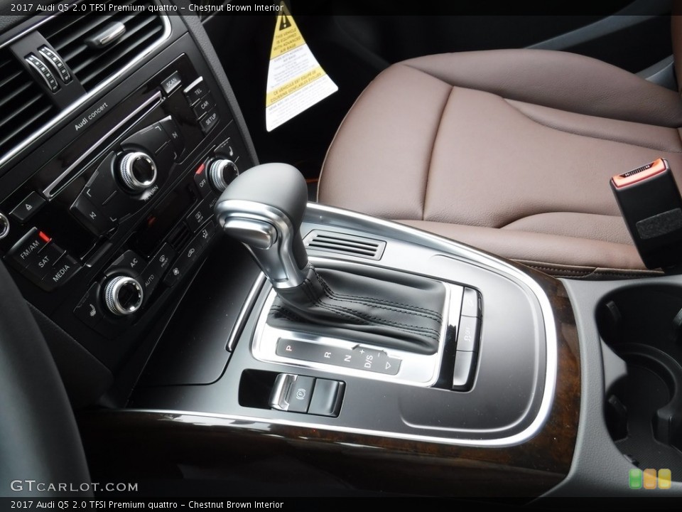 Chestnut Brown Interior Transmission for the 2017 Audi Q5 2.0 TFSI Premium quattro #116101830