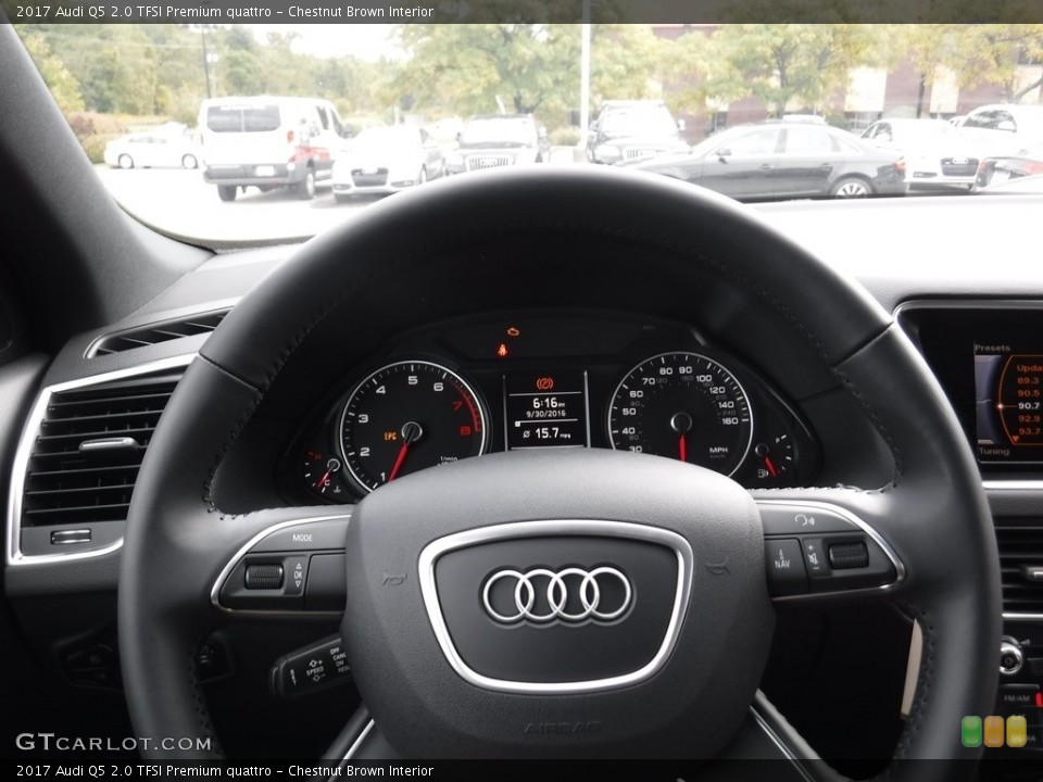 Chestnut Brown Interior Steering Wheel for the 2017 Audi Q5 2.0 TFSI Premium quattro #116101926