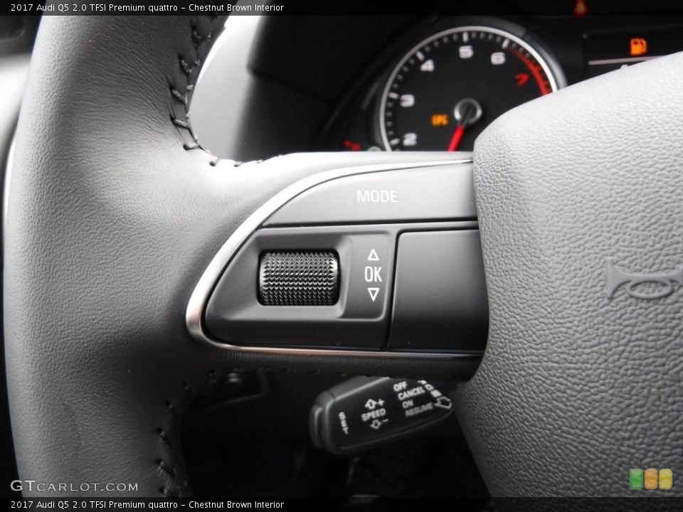 Chestnut Brown Interior Steering Wheel for the 2017 Audi Q5 2.0 TFSI Premium quattro #116101974