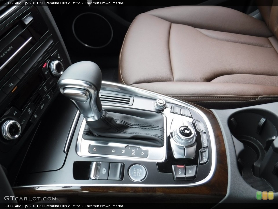 Chestnut Brown Interior Transmission for the 2017 Audi Q5 2.0 TFSI Premium Plus quattro #116103861