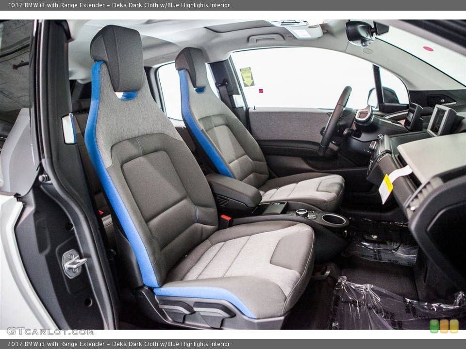 Deka Dark Cloth w/Blue Highlights Interior Photo for the 2017 BMW i3 with Range Extender #116104593