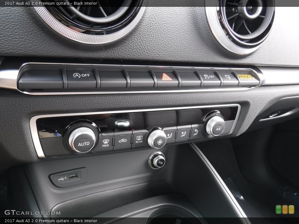 Black Interior Controls for the 2017 Audi A3 2.0 Premium quttaro #116105766