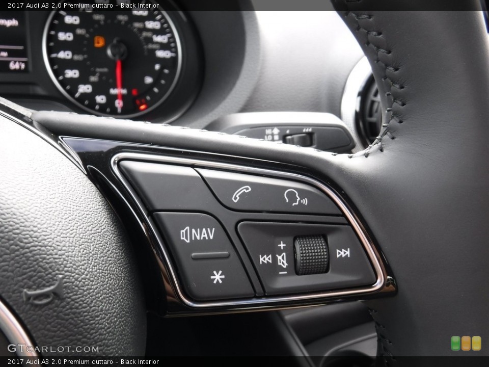 Black Interior Controls for the 2017 Audi A3 2.0 Premium quttaro #116105925