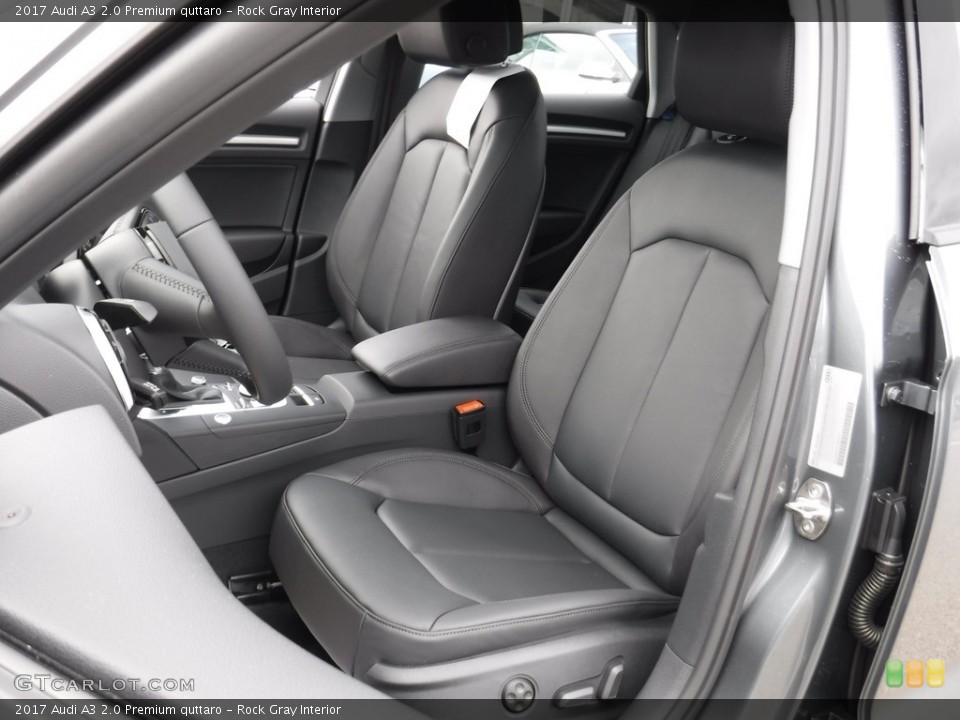 Rock Gray Interior Front Seat for the 2017 Audi A3 2.0 Premium quttaro #116106603