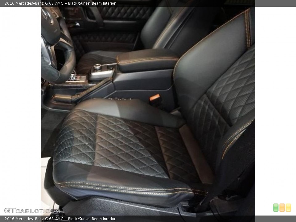 Black/Sunset Beam Interior Front Seat for the 2016 Mercedes-Benz G 63 AMG #116108670