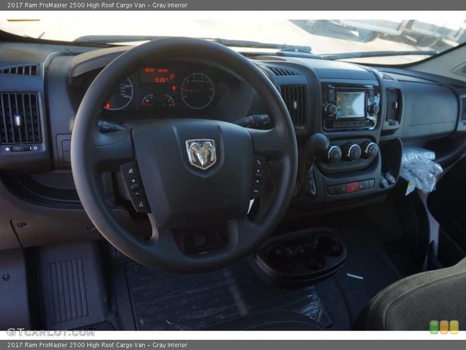 Gray Interior Dashboard for the 2017 Ram ProMaster 2500 High Roof Cargo Van #116119879
