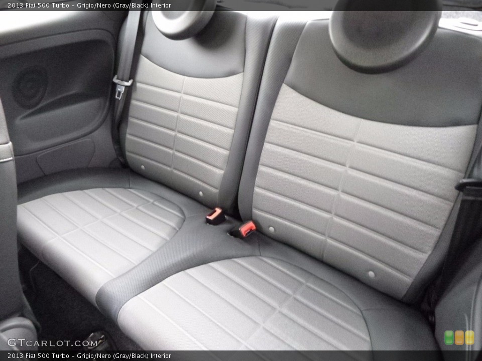 Grigio/Nero (Gray/Black) Interior Rear Seat for the 2013 Fiat 500 Turbo #116120317