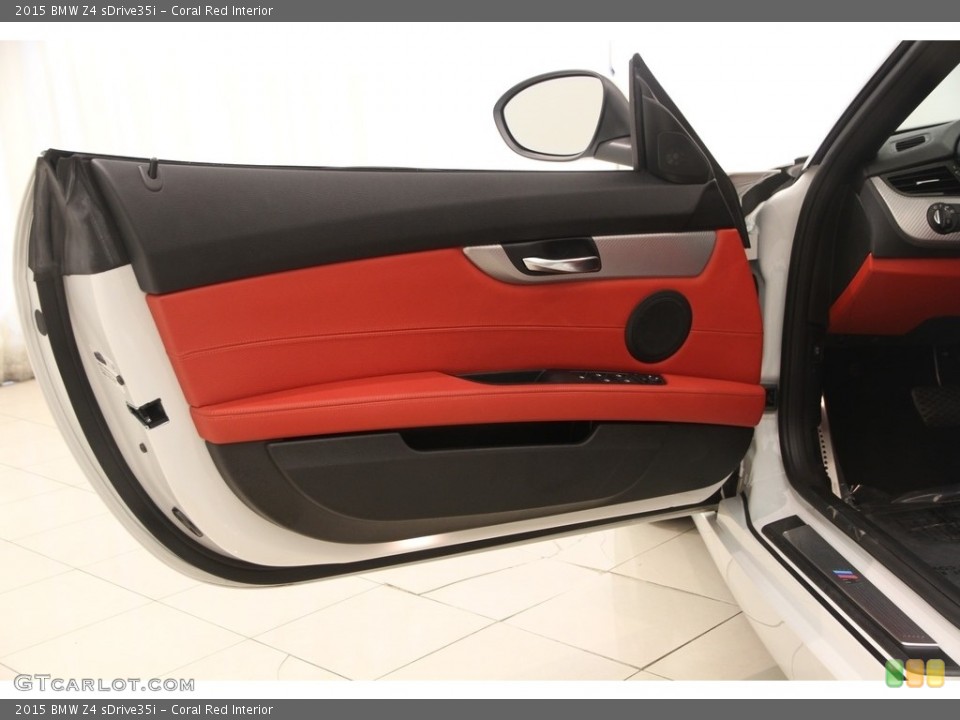 Coral Red Interior Door Panel for the 2015 BMW Z4 sDrive35i #116120896