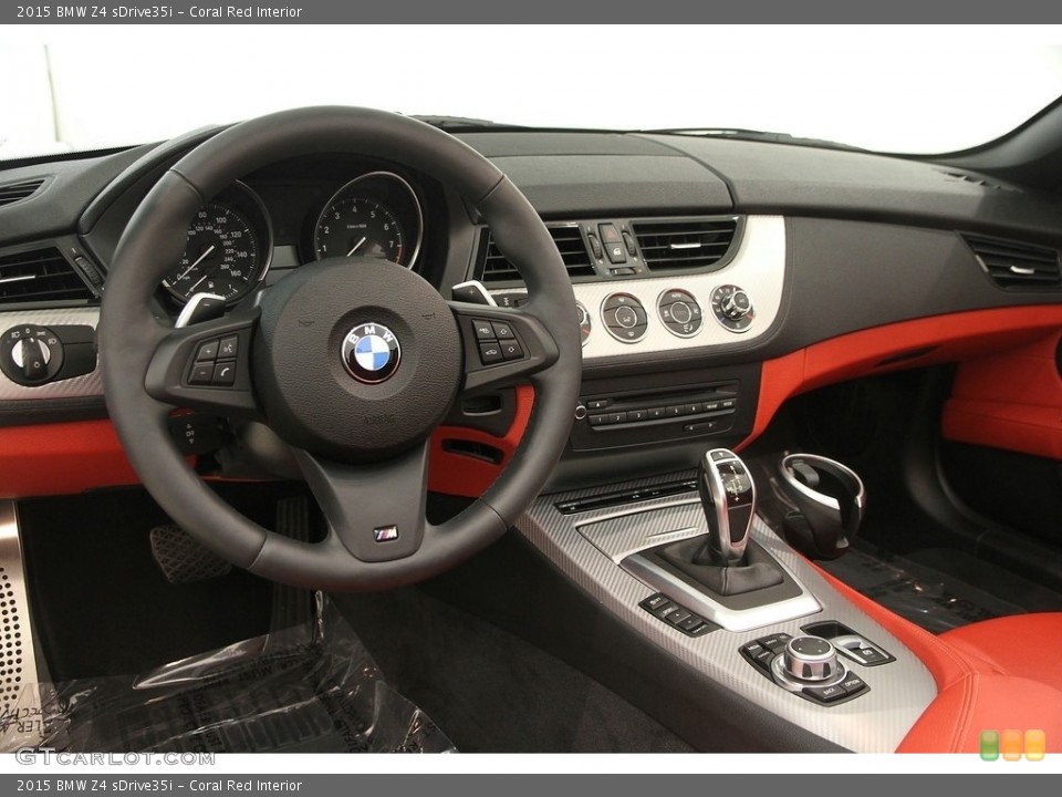 Coral Red 2015 BMW Z4 Interiors