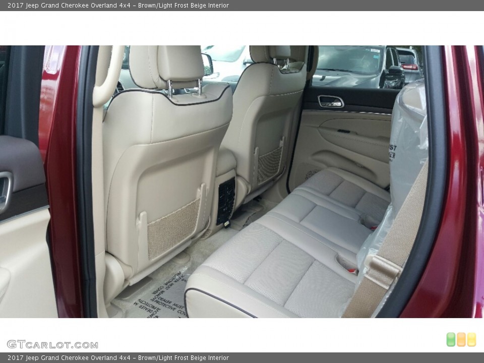 Brown/Light Frost Beige Interior Rear Seat for the 2017 Jeep Grand Cherokee Overland 4x4 #116121868