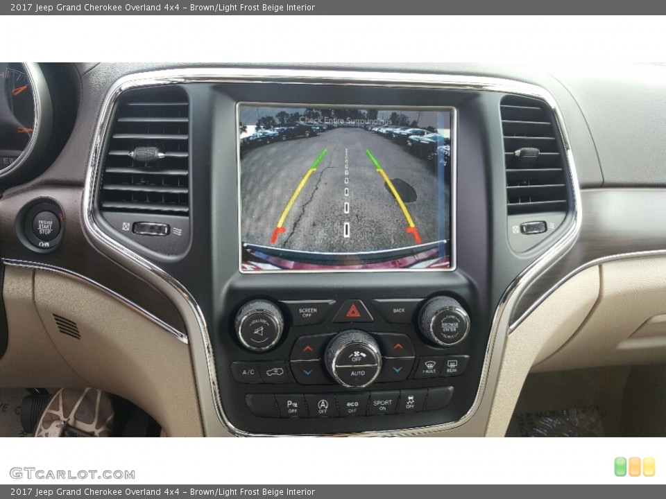 Brown/Light Frost Beige Interior Controls for the 2017 Jeep Grand Cherokee Overland 4x4 #116121925
