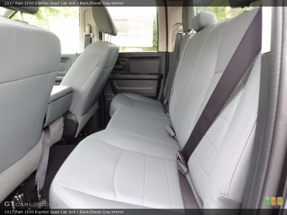 Black/Diesel Gray Interior Rear Seat for the 2017 Ram 1500 Express Quad Cab 4x4 #116122705