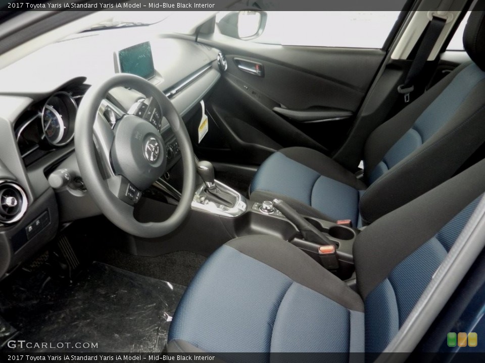 Mid-Blue Black Interior Photo for the 2017 Toyota Yaris iA  #116123807