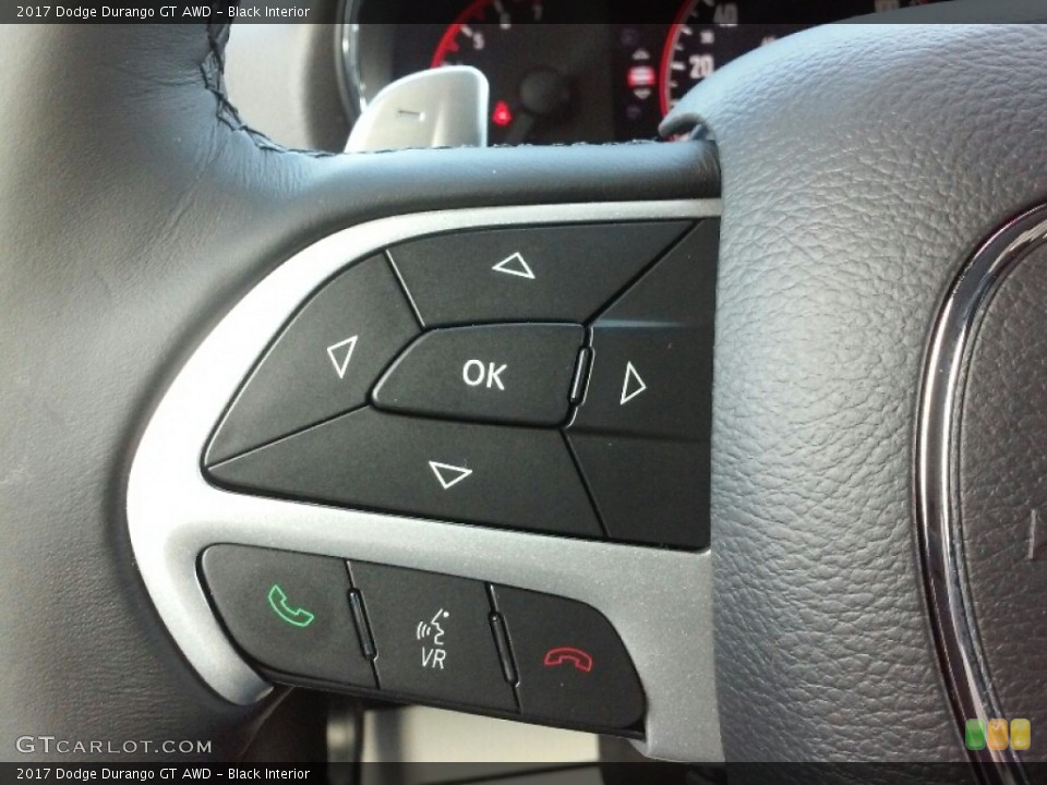 Black Interior Controls for the 2017 Dodge Durango GT AWD #116124778