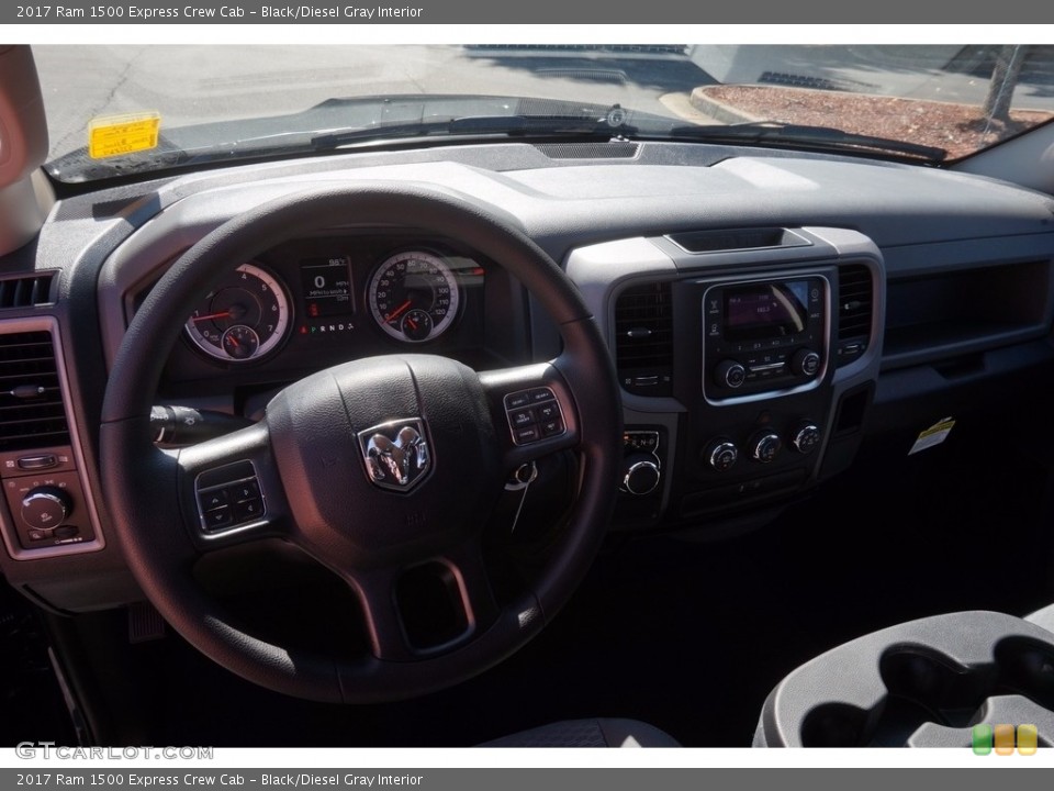 Black/Diesel Gray Interior Dashboard for the 2017 Ram 1500 Express Crew Cab #116130967