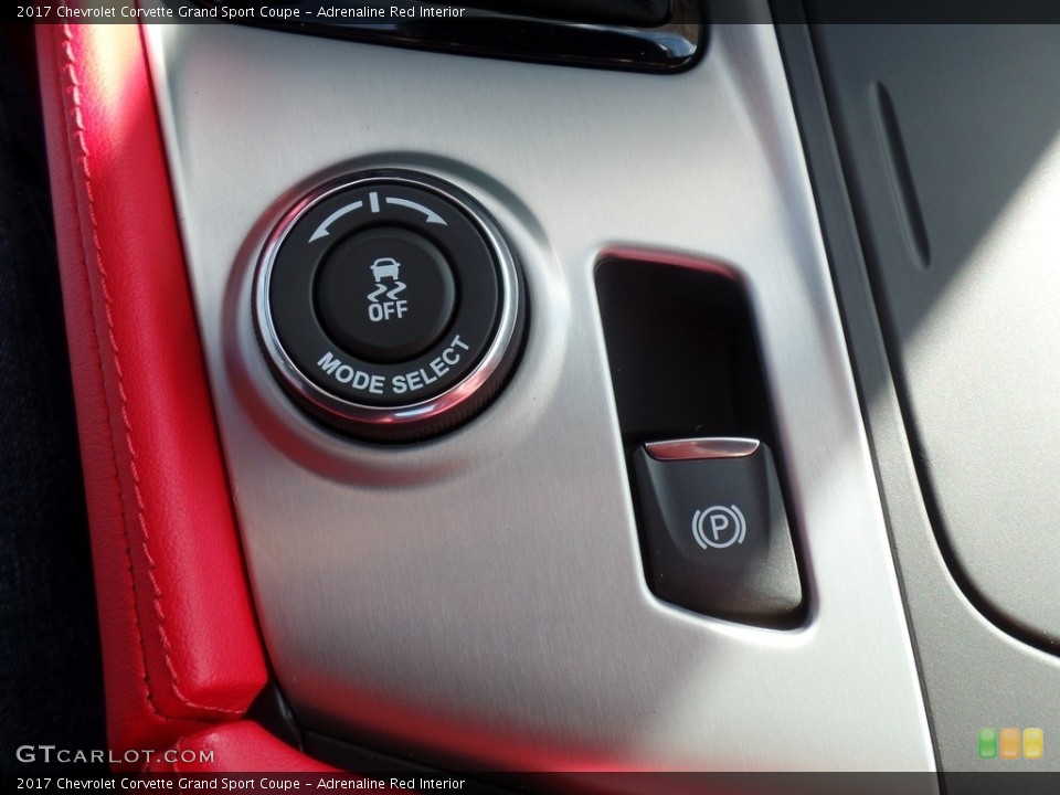 Adrenaline Red Interior Controls for the 2017 Chevrolet Corvette Grand Sport Coupe #116131171