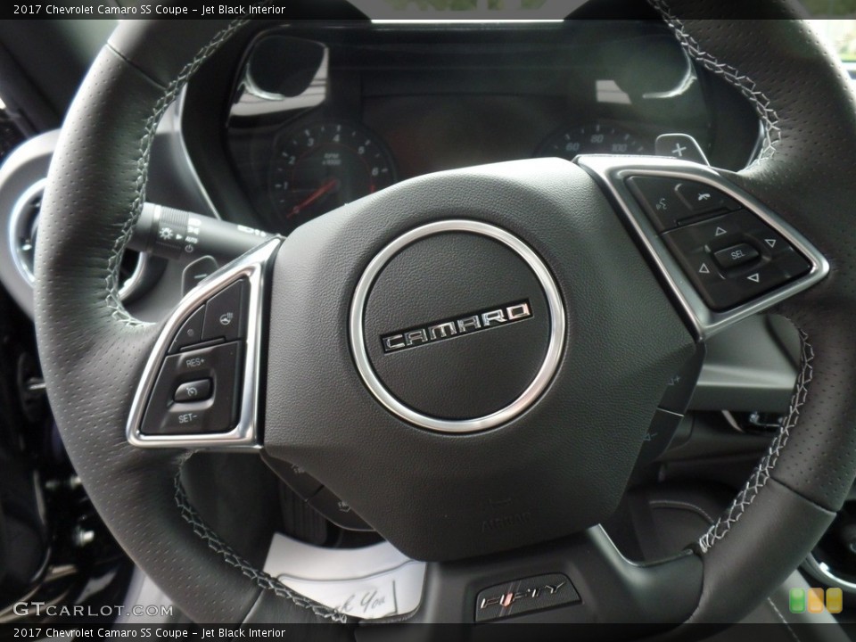 Jet Black Interior Steering Wheel for the 2017 Chevrolet Camaro SS Coupe #116131992