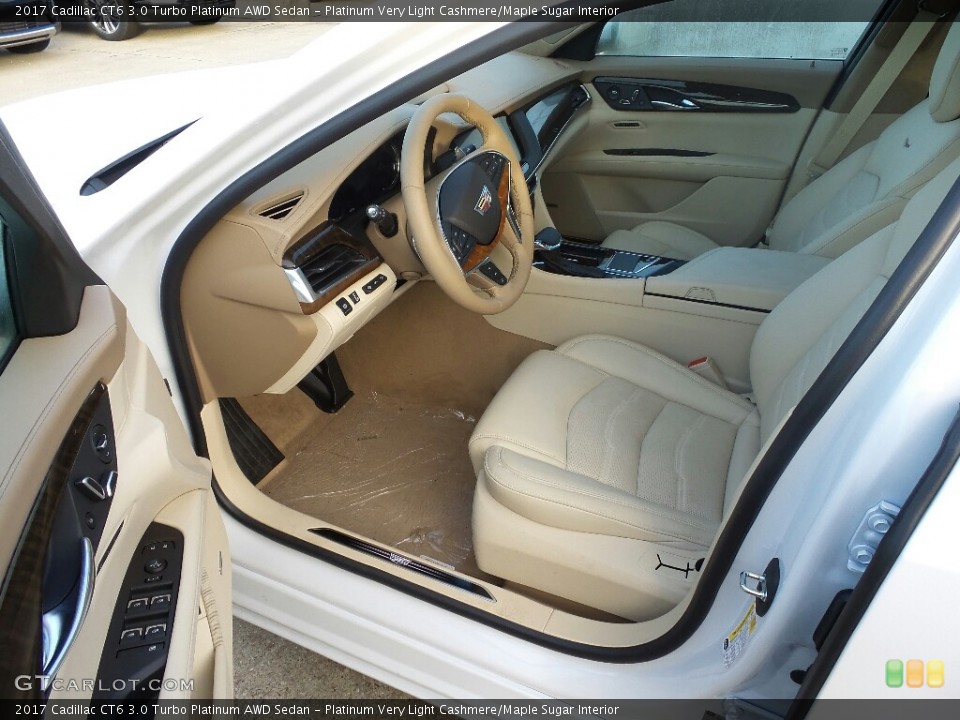 Platinum Very Light Cashmere/Maple Sugar Interior Photo for the 2017 Cadillac CT6 3.0 Turbo Platinum AWD Sedan #116133811