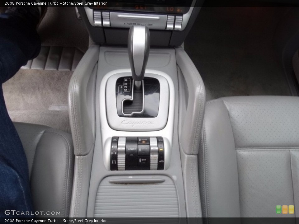 Stone/Steel Grey Interior Controls for the 2008 Porsche Cayenne Turbo #116139281