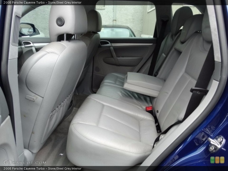 Stone/Steel Grey Interior Rear Seat for the 2008 Porsche Cayenne Turbo #116139544