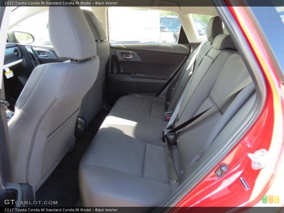 Black Interior Rear Seat for the 2017 Toyota Corolla iM  #116144556