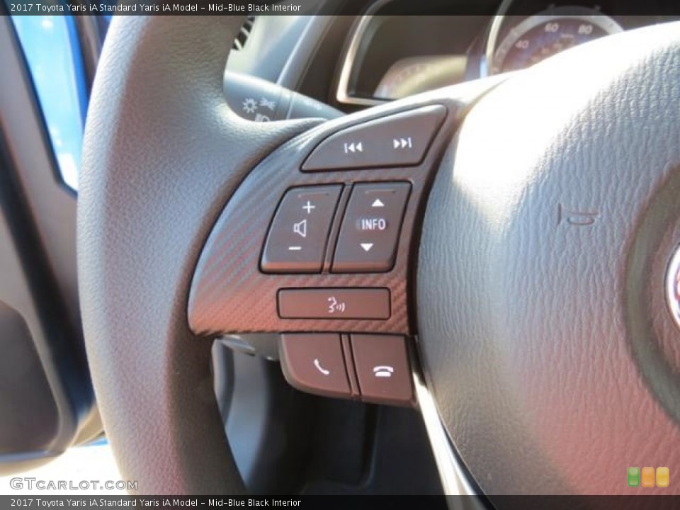 Mid-Blue Black Interior Controls for the 2017 Toyota Yaris iA  #116145776