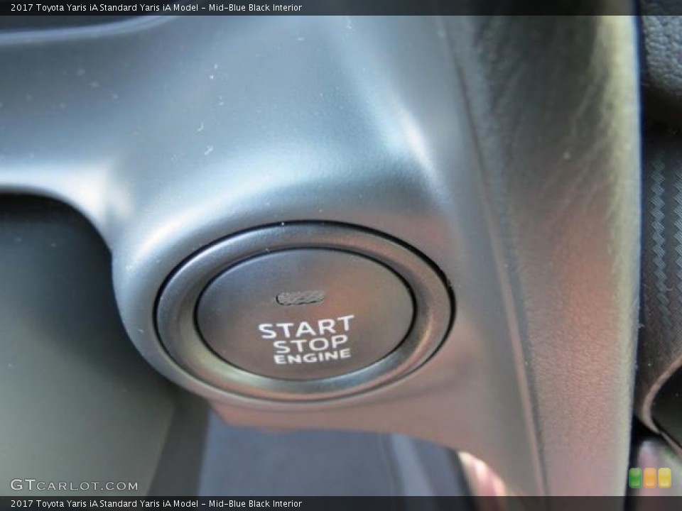 Mid-Blue Black Interior Controls for the 2017 Toyota Yaris iA  #116145854