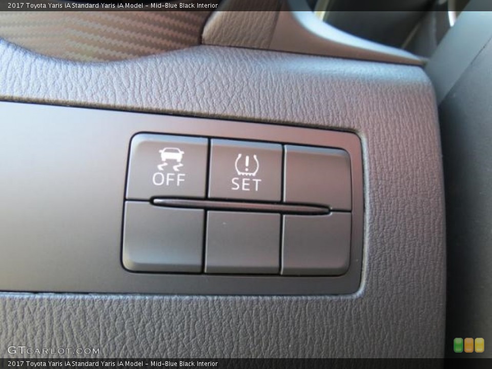 Mid-Blue Black Interior Controls for the 2017 Toyota Yaris iA  #116145959