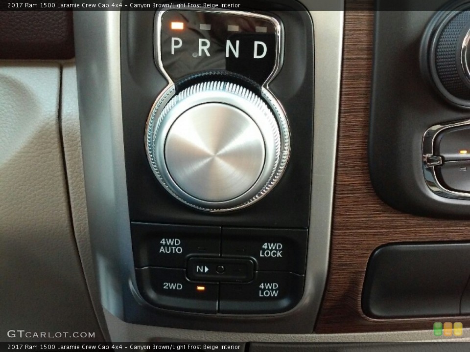 Canyon Brown/Light Frost Beige Interior Transmission for the 2017 Ram 1500 Laramie Crew Cab 4x4 #116147213