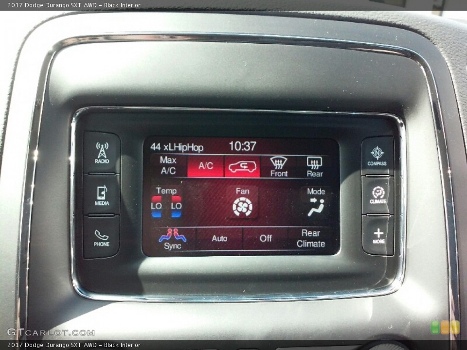 Black Interior Controls for the 2017 Dodge Durango SXT AWD #116147945