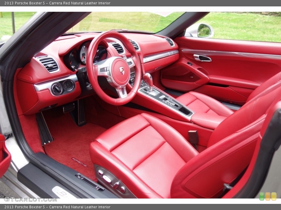 Carrera Red Natural Leather Interior Photo for the 2013 Porsche Boxster S #116152769