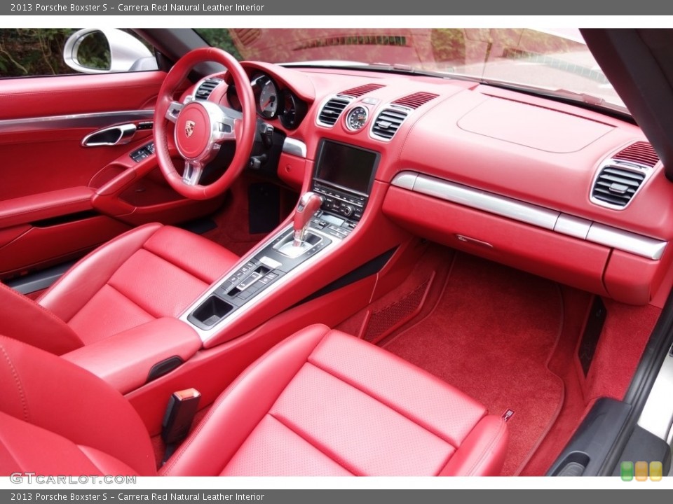 Carrera Red Natural Leather Interior Dashboard for the 2013 Porsche Boxster S #116152865