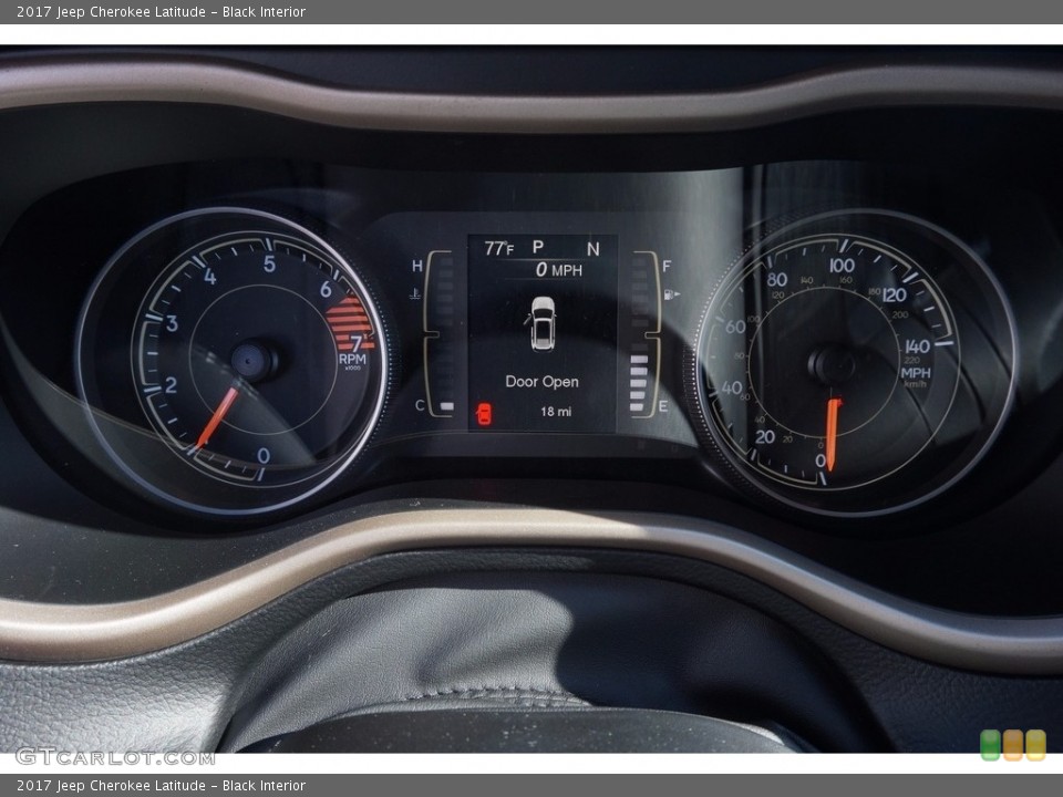 Black Interior Gauges for the 2017 Jeep Cherokee Latitude #116153186