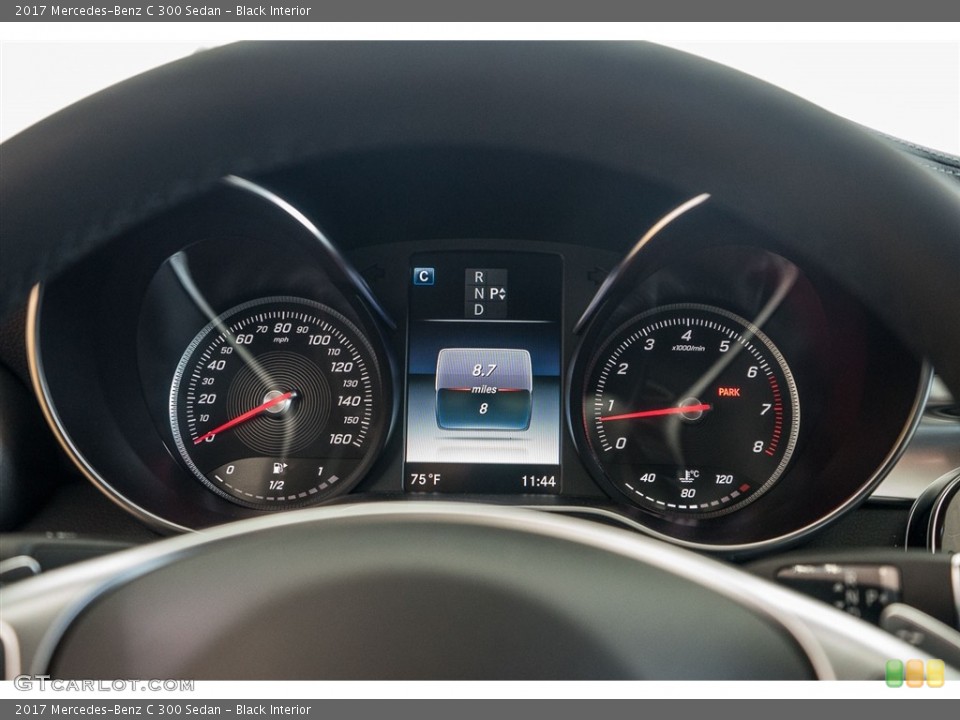 Black Interior Gauges for the 2017 Mercedes-Benz C 300 Sedan #116153669
