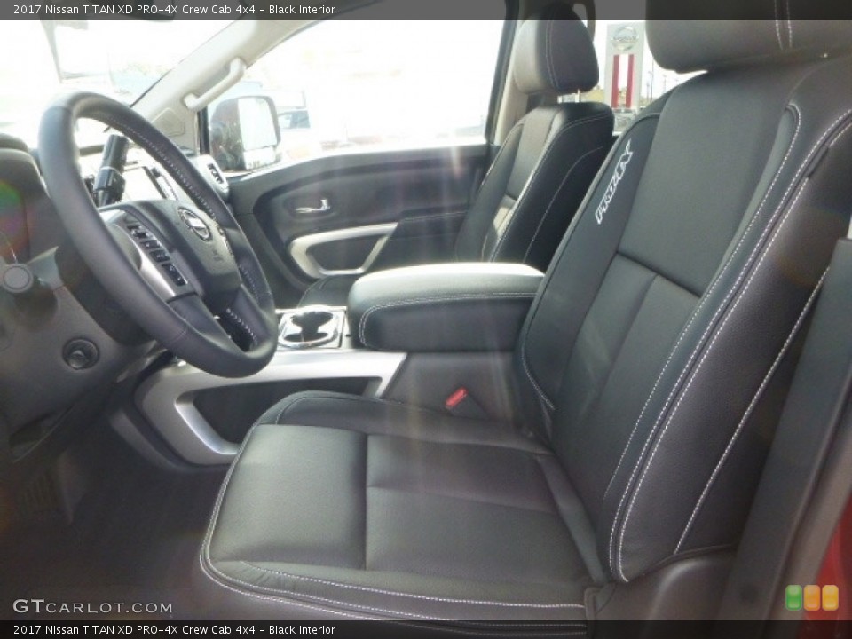 Black Interior Front Seat for the 2017 Nissan TITAN XD PRO-4X Crew Cab 4x4 #116154764