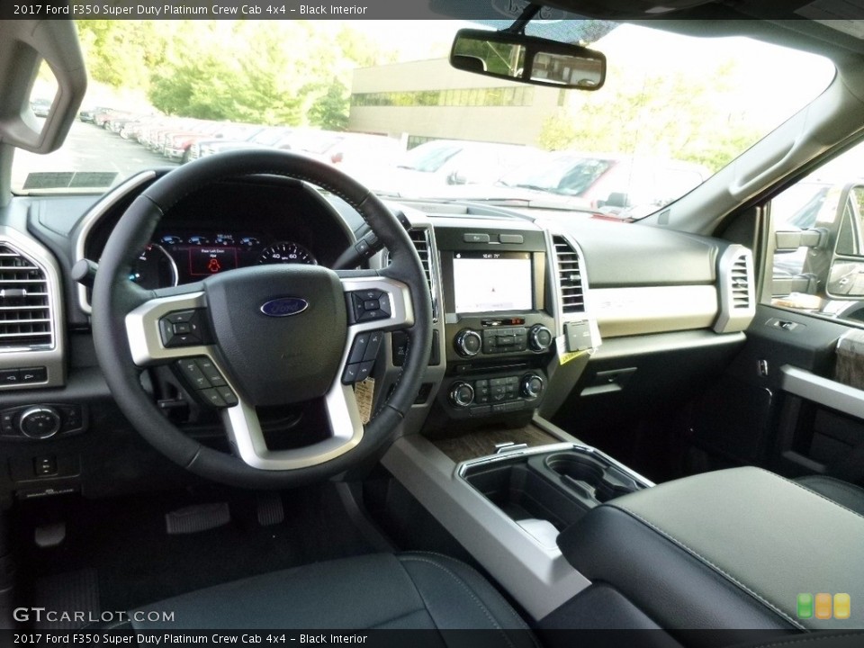 Black Interior Photo for the 2017 Ford F350 Super Duty Platinum Crew Cab 4x4 #116156993