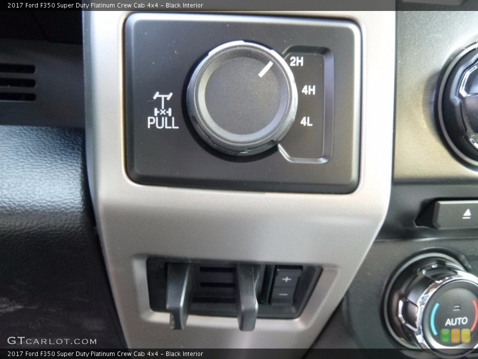 Black Interior Controls for the 2017 Ford F350 Super Duty Platinum Crew Cab 4x4 #116157080