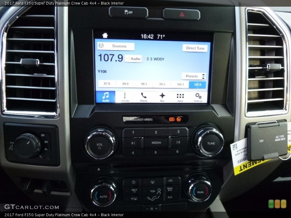 Black Interior Audio System for the 2017 Ford F350 Super Duty Platinum Crew Cab 4x4 #116157146