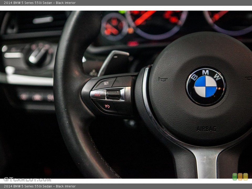 Black Interior Controls for the 2014 BMW 5 Series 550i Sedan #116159747