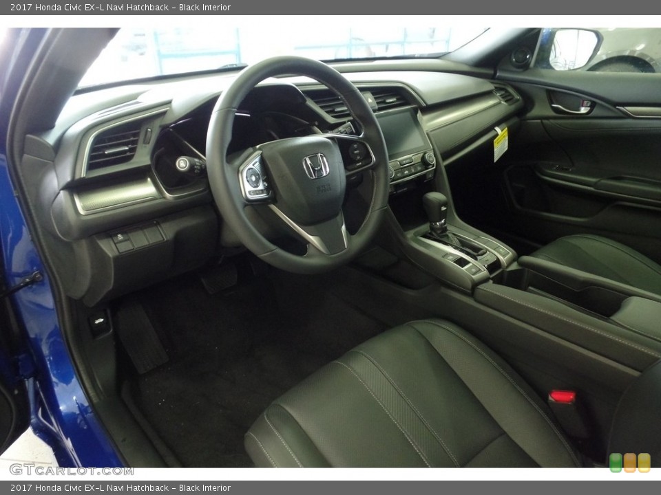 Black Interior Photo for the 2017 Honda Civic EX-L Navi Hatchback #116161004