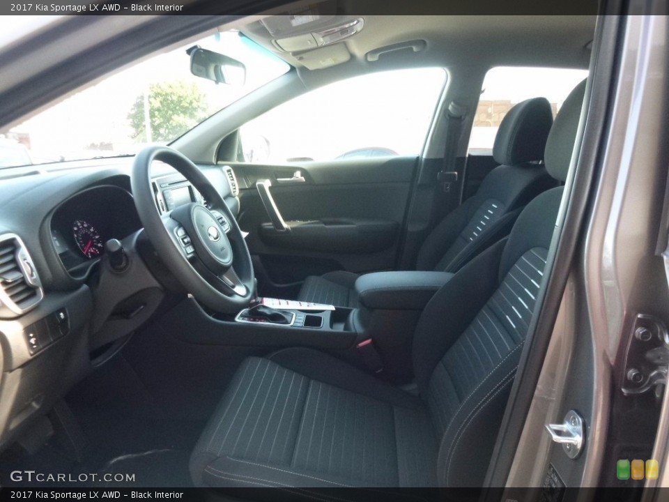 Black Interior Front Seat for the 2017 Kia Sportage LX AWD #116163536
