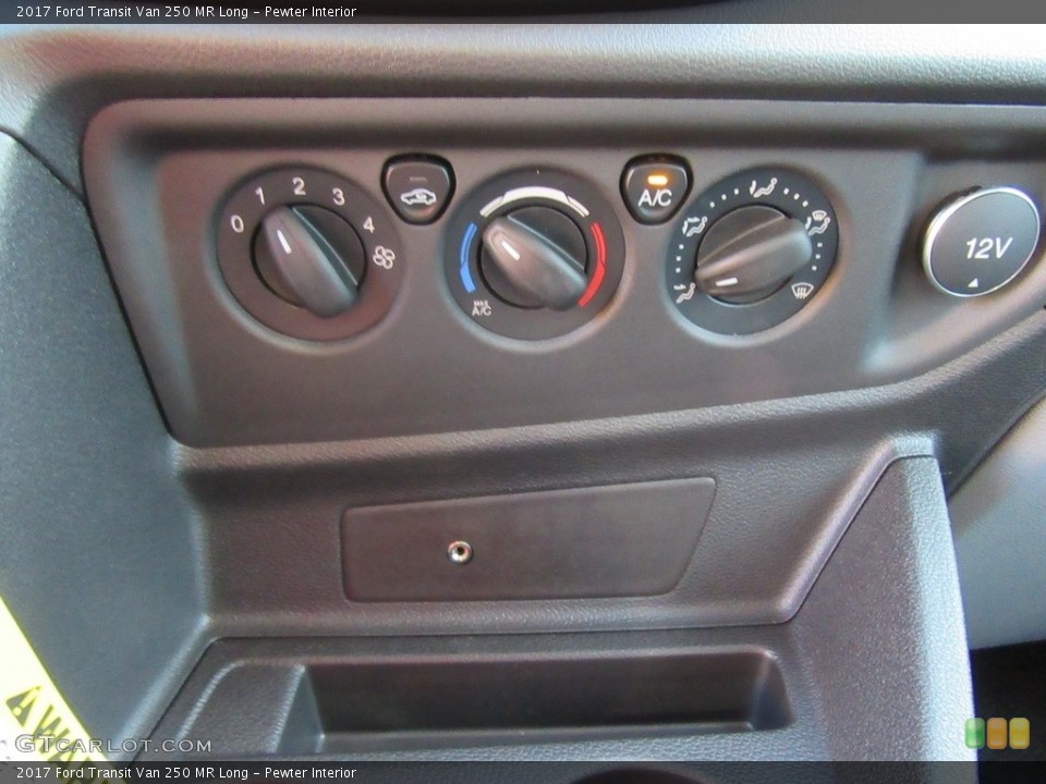 Pewter Interior Controls for the 2017 Ford Transit Van 250 MR Long #116166320