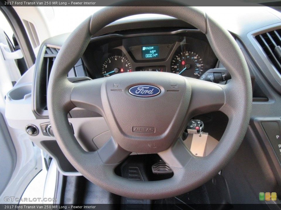 Pewter Interior Steering Wheel for the 2017 Ford Transit Van 250 MR Long #116166335