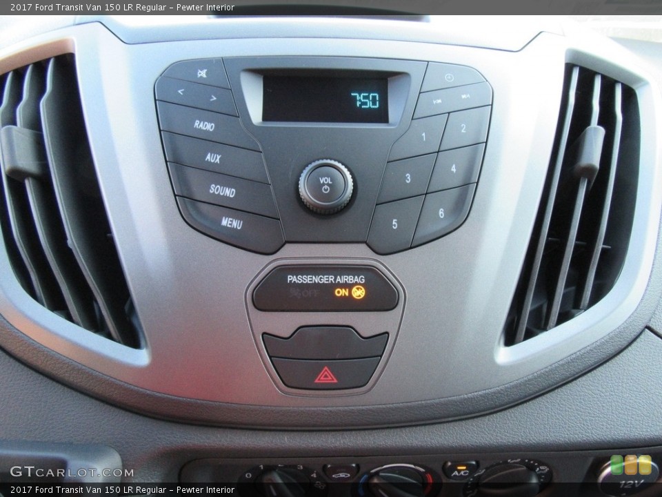 Pewter Interior Controls for the 2017 Ford Transit Van 150 LR Regular #116166521