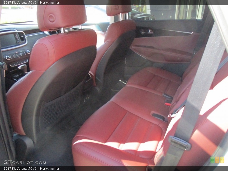 Merlot Interior Rear Seat for the 2017 Kia Sorento SX V6 #116167757