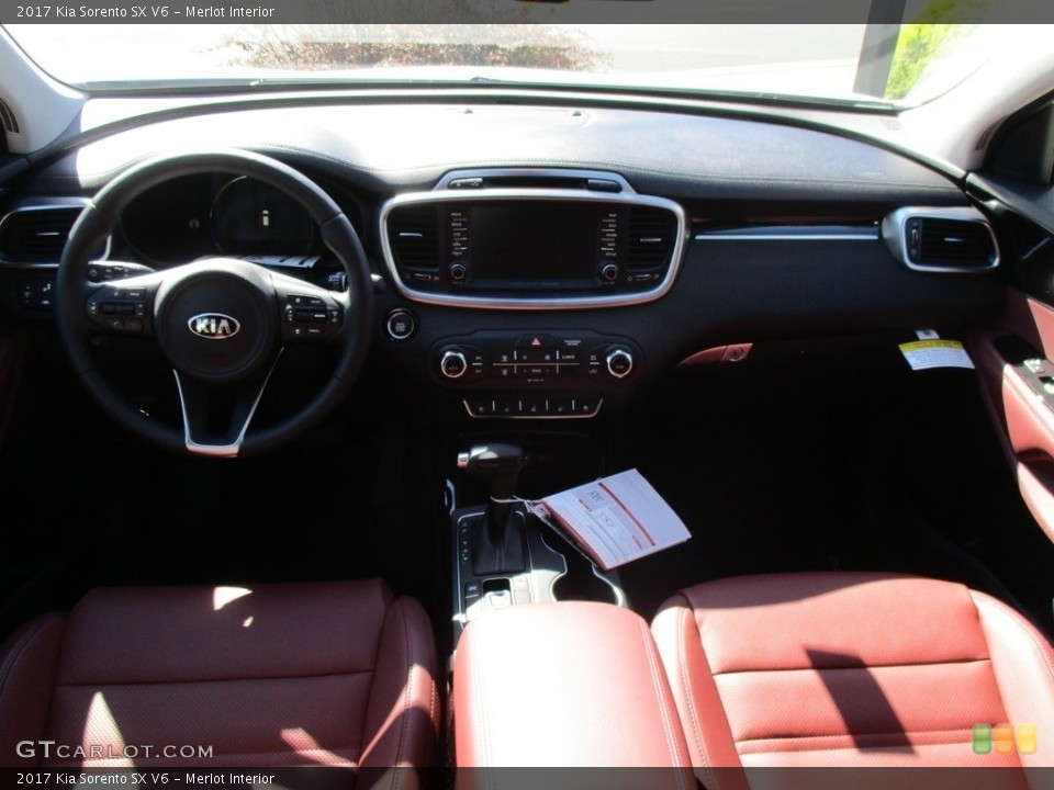 Merlot Interior Dashboard for the 2017 Kia Sorento SX V6 #116167781