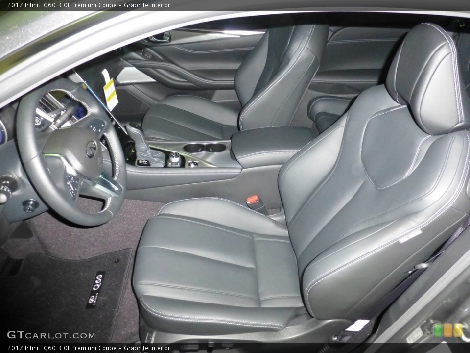 Graphite Interior Front Seat for the 2017 Infiniti Q60 3.0t Premium Coupe #116167805