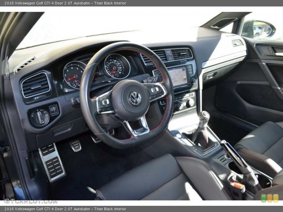 Titan Black Interior Photo for the 2016 Volkswagen Golf GTI 4 Door 2.0T Autobahn #116169053